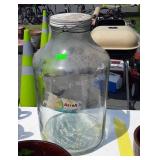 Big Glass Jar with lid and wire handle, Pickle