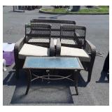 4pc Outdoor Furniture Set, Loveseat with 2