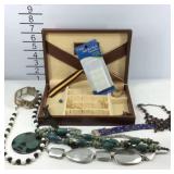 Jewelry box with some jewelry