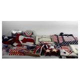 4th of July patriotic decor, place mats, table