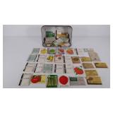 Gardening seeds, peppers, tomatoes, lettuce,