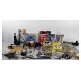 Hardware group, includes wall repair patches, gas