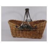 Cordova picnic basket, metal and glass accents