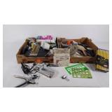 Office supplies lot, pencils, staples, stapler,