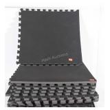 16pc of Interlocking Rubber Floor Mats, 6 pieces
