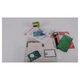 Craft lot, notebook, paper, stamps, ect.