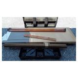 Skid lot of miscellaneous lumber, formerly bed