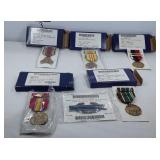 Medal sets: World War II, Vietnam service, World