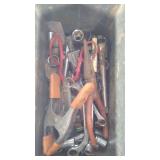 Tool lot, hammer, sockets, wrenches, needle nose