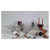Glassware and decor, vases, bowls, sherbets,