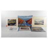 Art group, includes painting, pictures and prints