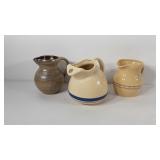 Three water pitchers, Roseville, Red Wind