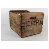 H.F. Byrd wooden apple crate, 15" × 18" × 13"