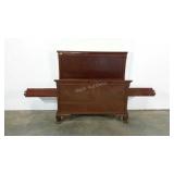 Twin size head and foot board with side rails,