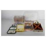 Fly fishing supplies, includes tying material,