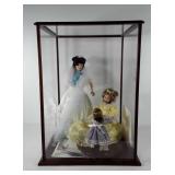 Porcelain dolls, two porcelain dolls in