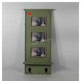 Rustic decor wall hanging, picture frame with