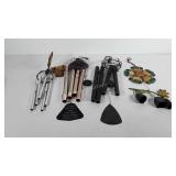 Four windchimes, includes flower with bells and