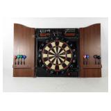 Halex electronic dart board with case and darts,