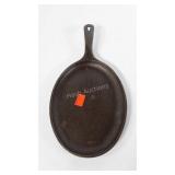 Lodge oval cast iron griddle, 10" x 7"