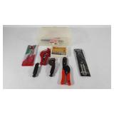 Tools, nut splitter set, tube cutters, T Bevel