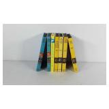 Books, includes five Nancy Drew mysteries and two