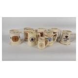 College collectible steins, includes Georgetown,