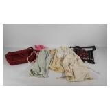 Vintage aprons and two casual purses