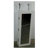 Over-the-door mirrored storage cabinet, 7 x 14 x