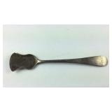 Coin silver shovel form salt spoon eagle hallmark