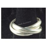 Sterling silver triple band men