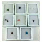 Eight assorted gemstones