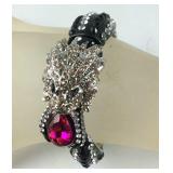 7in multi color Austrian crystal and glass