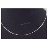 22in Italian Sterling silver figaro pendant chain