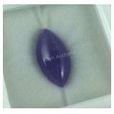 9.37ct purple jade 20x10mm marquise cut gemstone