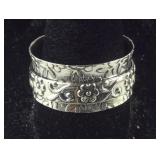 Size 11 artisan crafted Sterling silver spinner