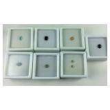 Seven assorted gemstones