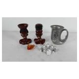 Mixed group, includes Michelob pewter beer Stein,
