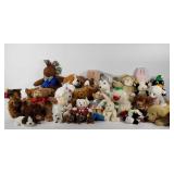 Large group of plush toys/stuffed animals