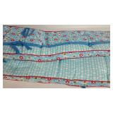 Pottery Barn hand quilted Pinwheel Bumper, new in