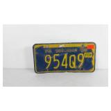 Pennsylvania license plate, Suburban 1960