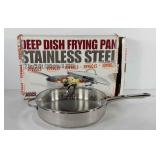 Cookware, deep dish frying pan with box