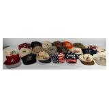 Group of baseball hats, includes DC, Disney Fort