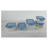 Six lock & lock food storage containers