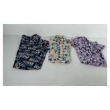 Three pairs of Mickey/Minnie Mouse themed LulaRoe