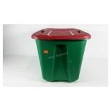 Large Homz plastic tote with lid, 20 x 32 x 18