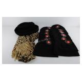 Ladies hat, scarf, and new with tags 12 black