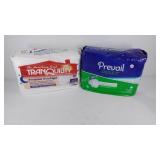 Two packages of disposable underwear for adults