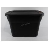 Storage tote with lid, 18 gallon