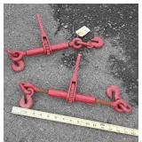 Two mini Ratcheting Chain Binders,
